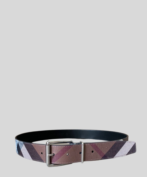 [BURBERRY-버버리] Check and Leather Belt 80548841
