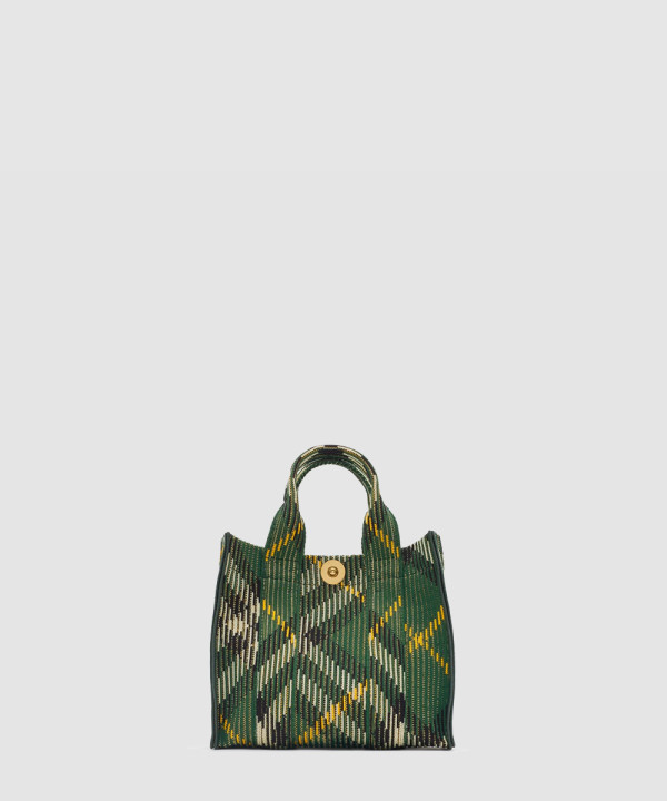 [BURBERRY-버버리] 미니 체크 니트 토트 80957851